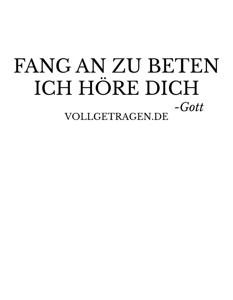 Oversize-Tshirt Frauen / Fang an zu beten