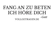 Oversize-Tshirt Frauen / Fang an zu beten