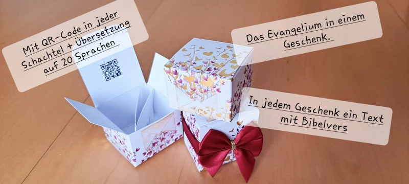 BASTELPAKET 60 Stück ! Evangelistische Geschenke zum selbst basteln DEUTSCH
