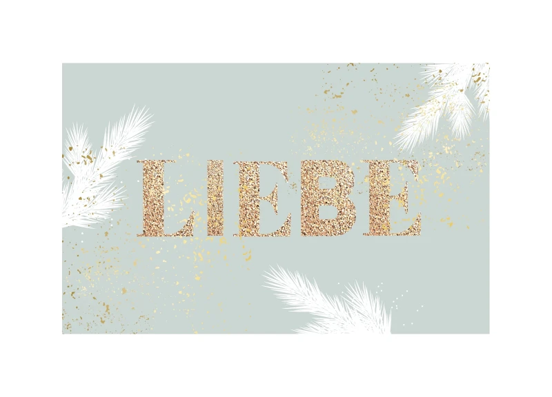 Weihnachtskarte Kein Märchen/ Liebe