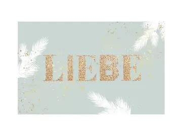 Weihnachtskarte Kein Märchen/ Liebe