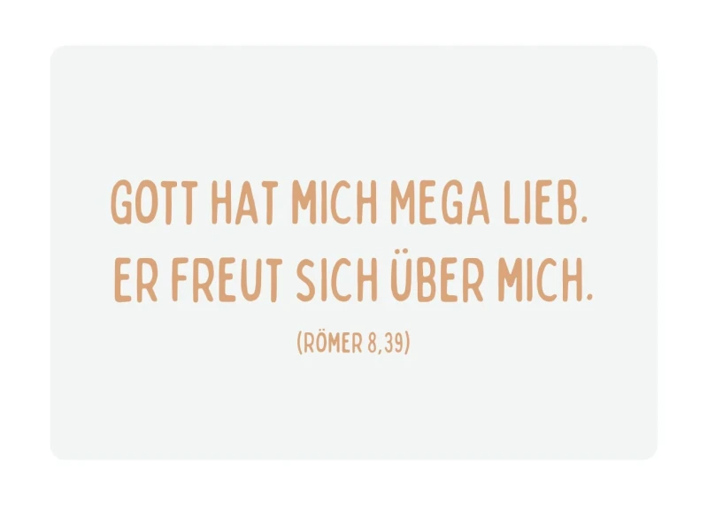 Kinderkarte, Ich bin geliebt