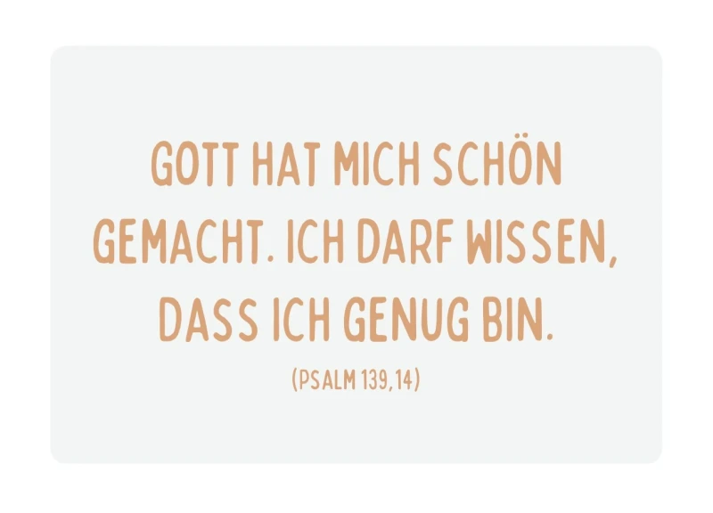 Kinderkarte, Ich bin schön