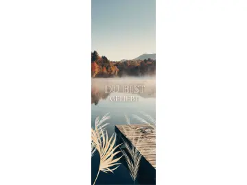 Du bist geliebt, Lesezeichen (5,5x17cm)