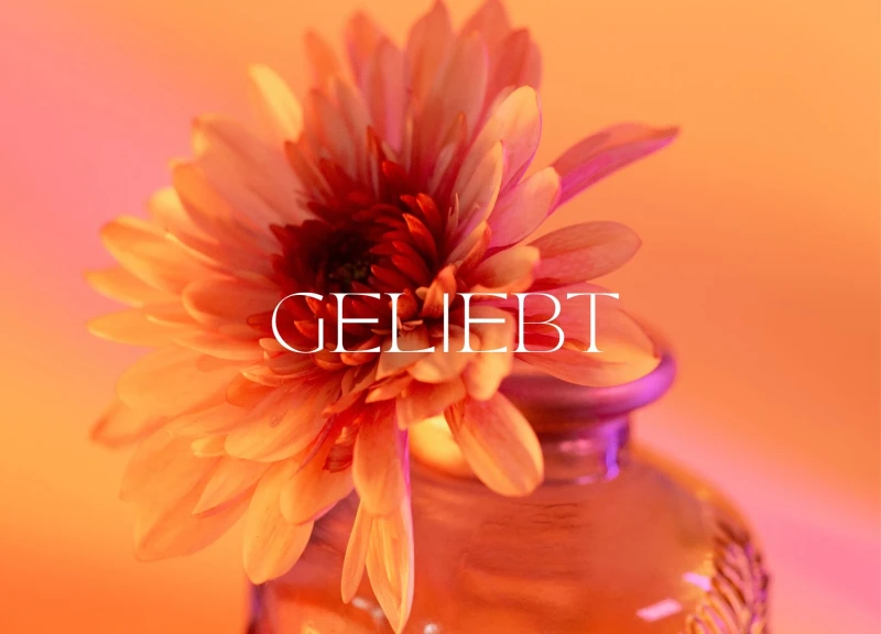 Geliebt, Grußkarte  A6 Postkartengröße