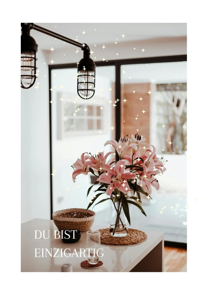 Du bist einzigartig, Edle Karte