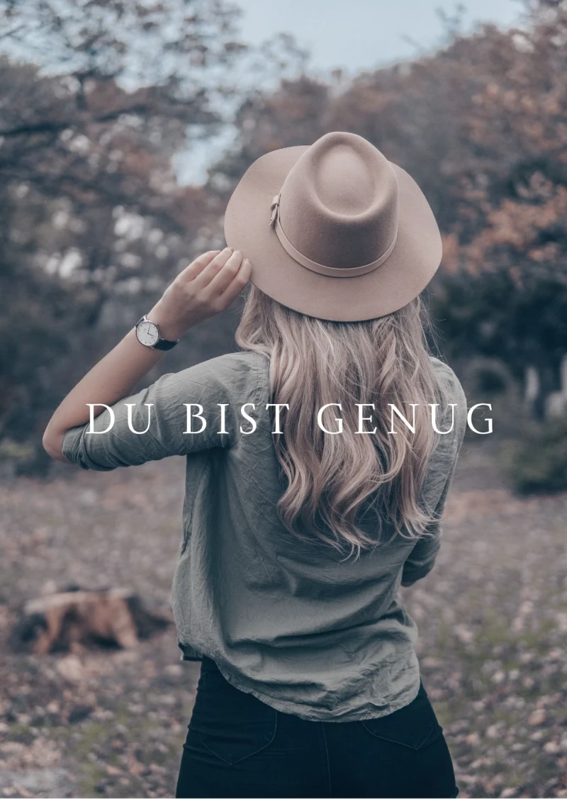 Du bist genug, Edle Karte