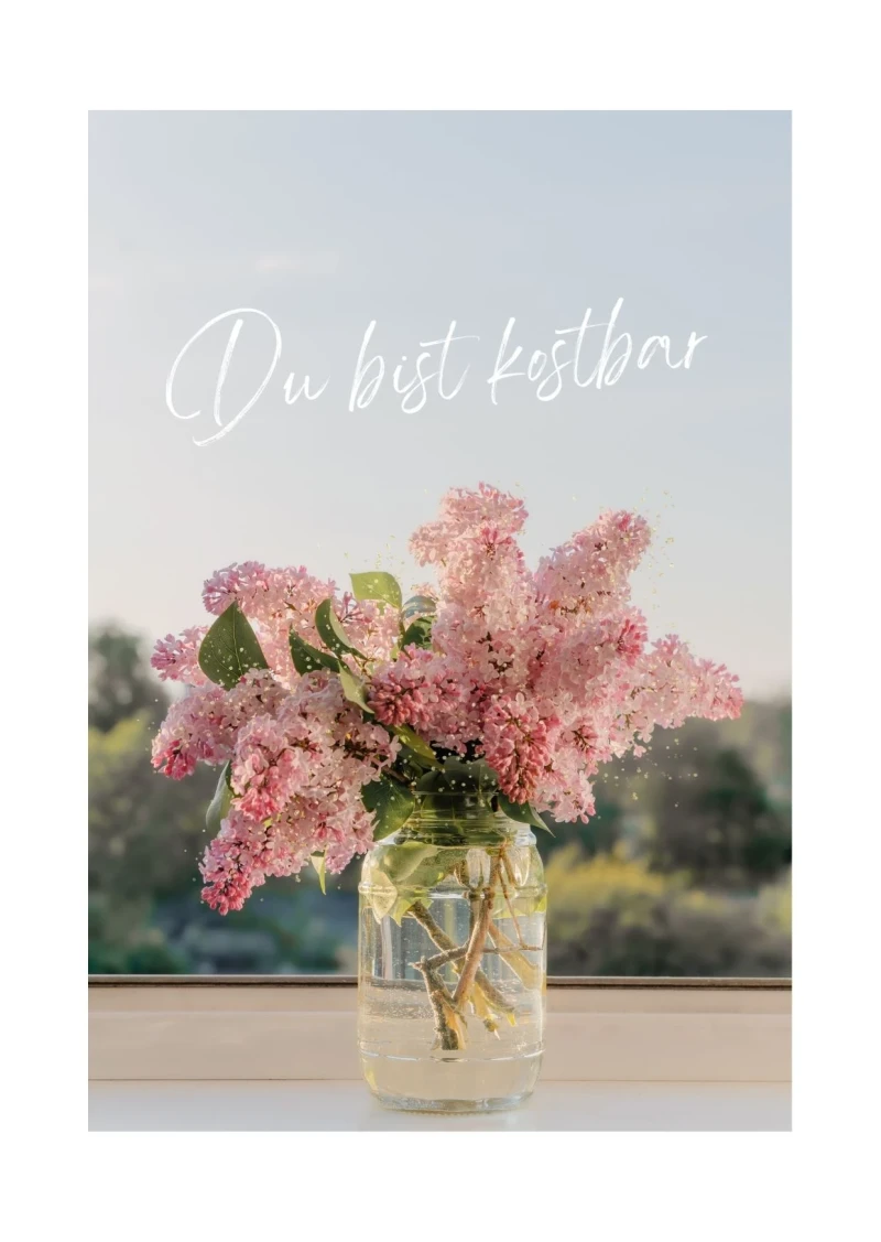 Du bist kostbar, Edle Karte