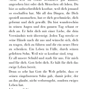 Du bist kostbar, Edle Karte