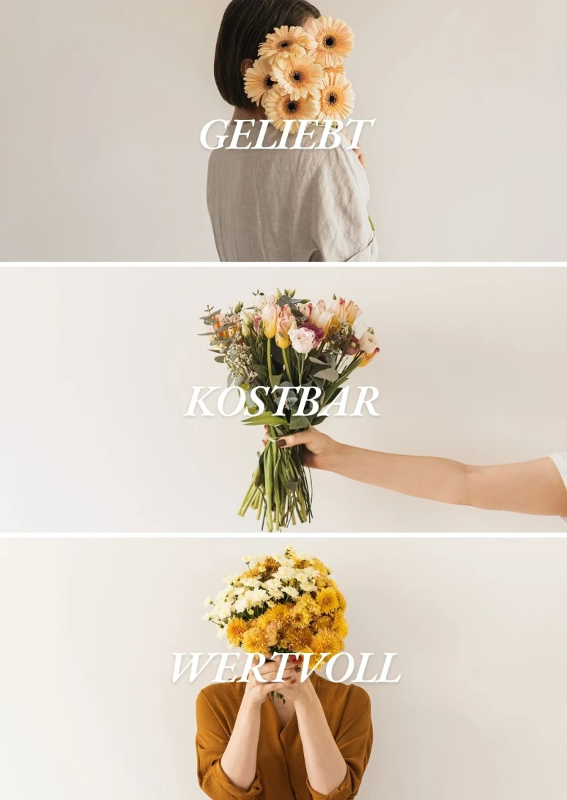 Geliebt Kostbar Wertvoll Karte