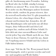 Du bist wertvoll, Männerkarte