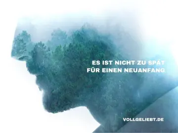 Nicht zu spät, Ministicker 7x5 cm