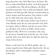 Du bist kostbar, Frauenkarte