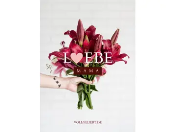 Liebe Mama, Muttertags-karte