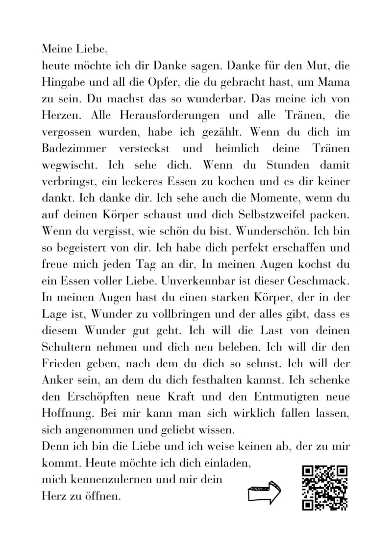 Liebe Mama, Muttertags-karte