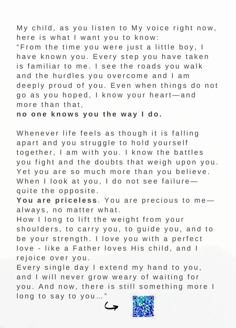 Iam so proud of you, Männerkarte