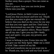 Gebetskarte / Come as you are Englisch