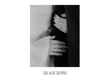 Hochzeitskarte 14,8x10,5 cm