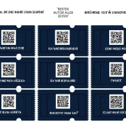 KINO Karte mit Zeugnissen 14,8x10,5 cm