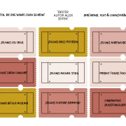 KINO Karte mit Zeugnissen 14,8x10,5 cm