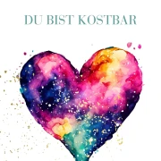 Du bist kostbar, Edle Karte 14,8x10,5 cm