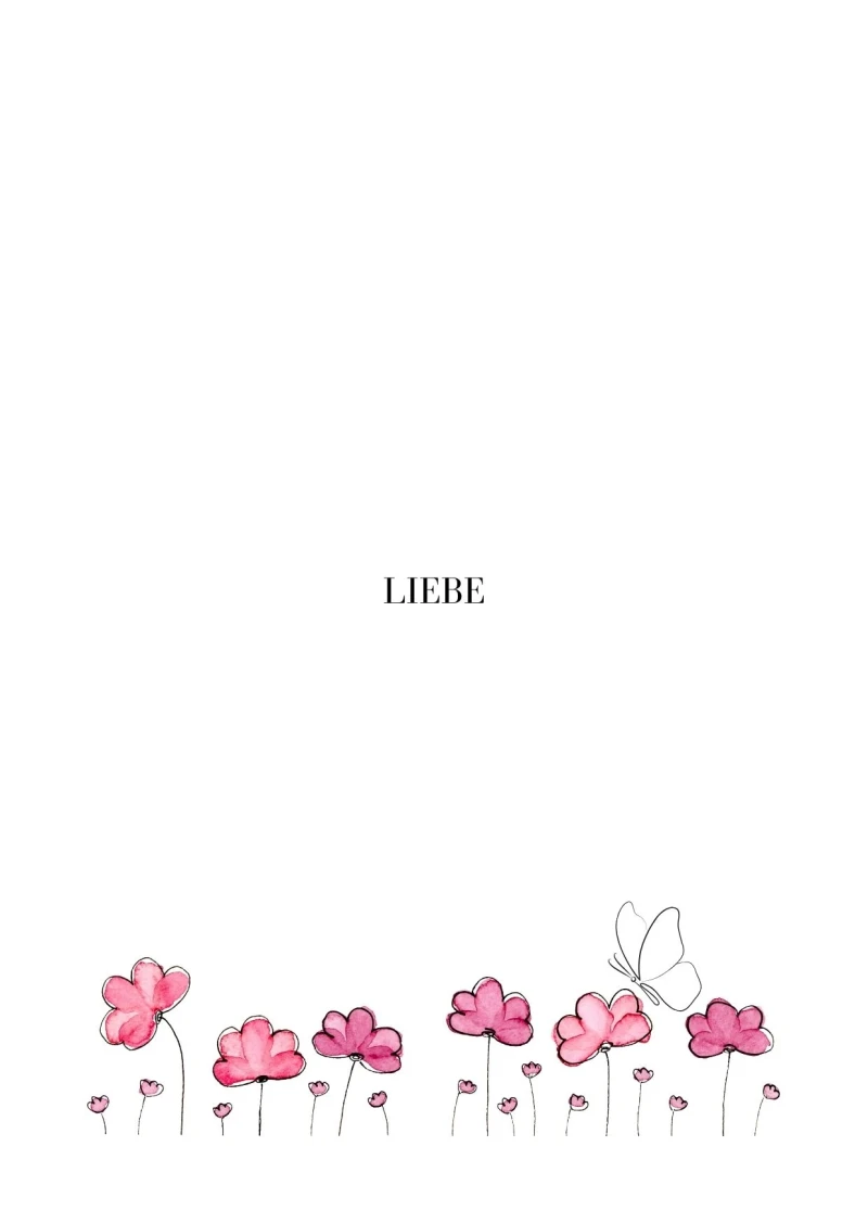 Liebe, Edle Frauenkarte 14,8x10,5 cm