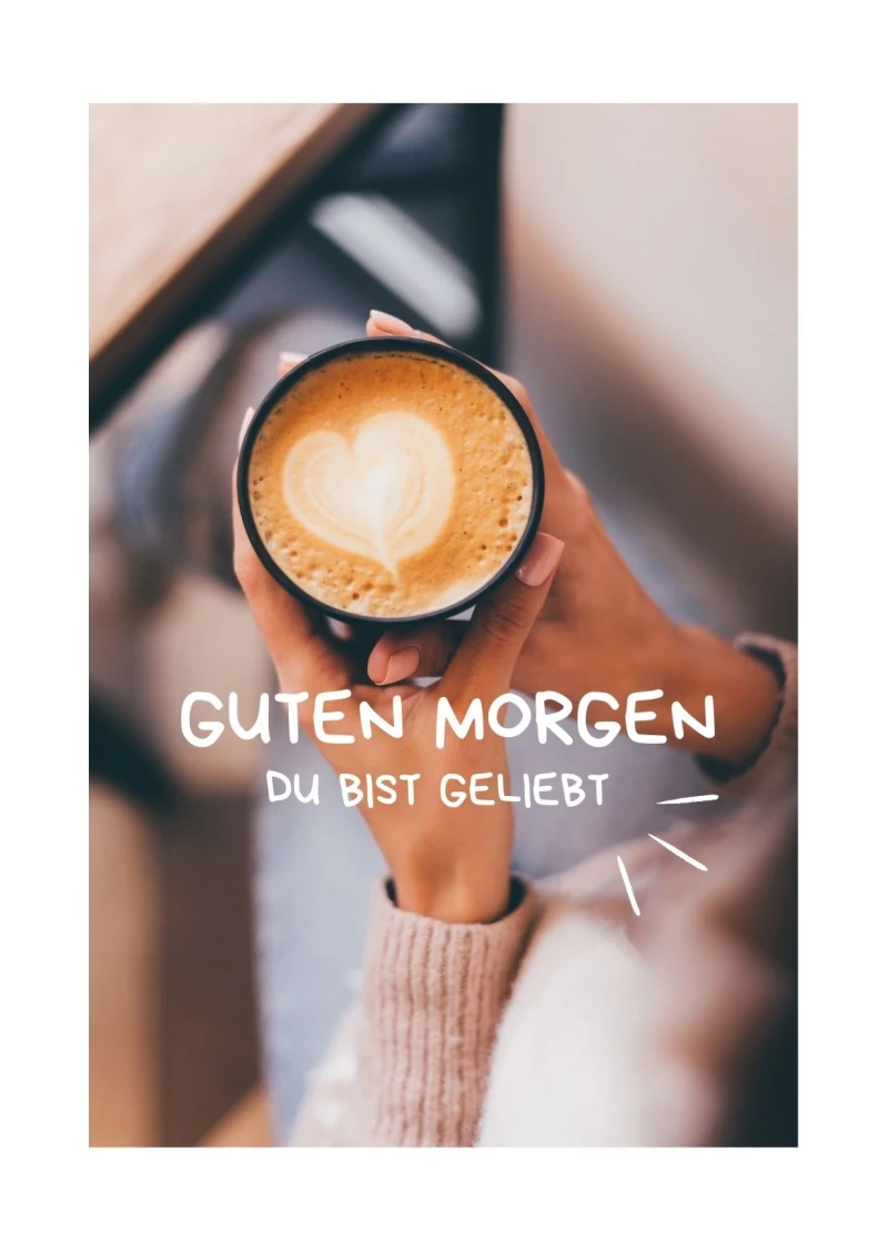 Guten Morgen, Karte 14,8x10,5 cm