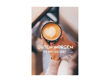 Guten Morgen, Karte 14,8x10,5 cm