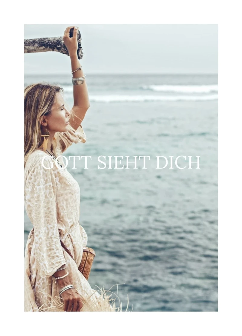 Gott sieht dich, Frauenkarte 14,8x10,5 cm
