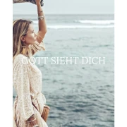 Gott sieht dich, Frauenkarte 14,8x10,5 cm