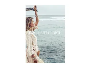 Gott sieht dich, Frauenkarte 14,8x10,5 cm
