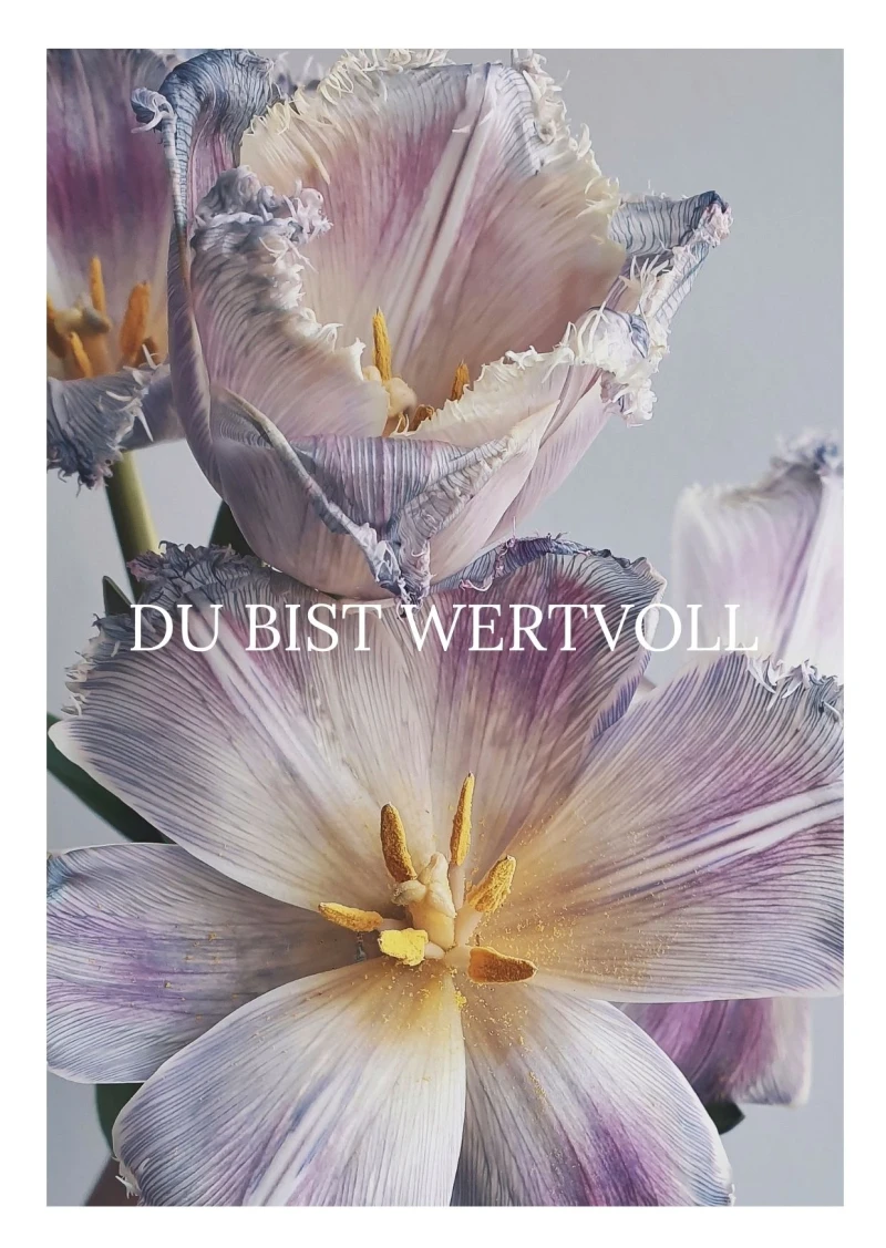 Du bist wertvoll, Edle Karte 14,8x10,5 cm