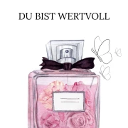 Du bist wertvoll, Edle Karte 14,8x10,5 cm