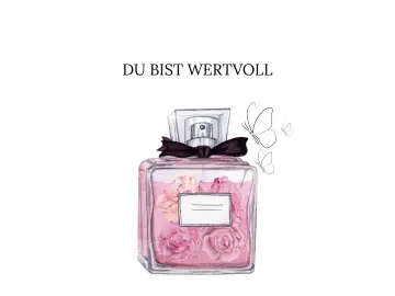 Du bist wertvoll, Edle Karte 14,8x10,5 cm