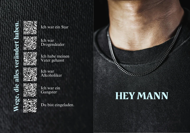 Hey Mann Männerkarte/ Doppelkarte 14,8x10,5 cm