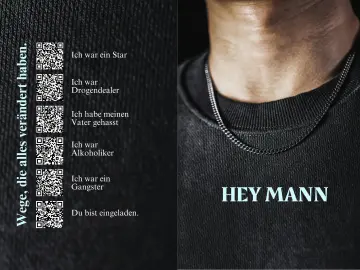 Hey Mann Männerkarte/ Doppelkarte 14,8x10,5 cm