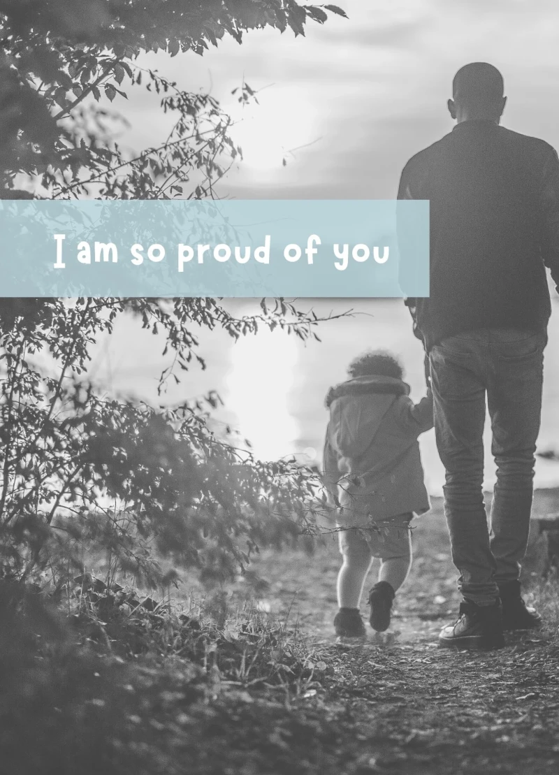 Iam so proud of you, Männerkarte 14,8x10,5 cm