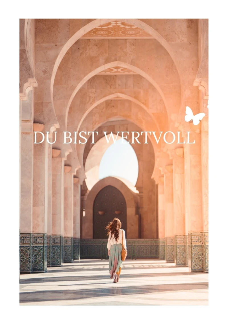 Du bist wertvoll, Edle Karte