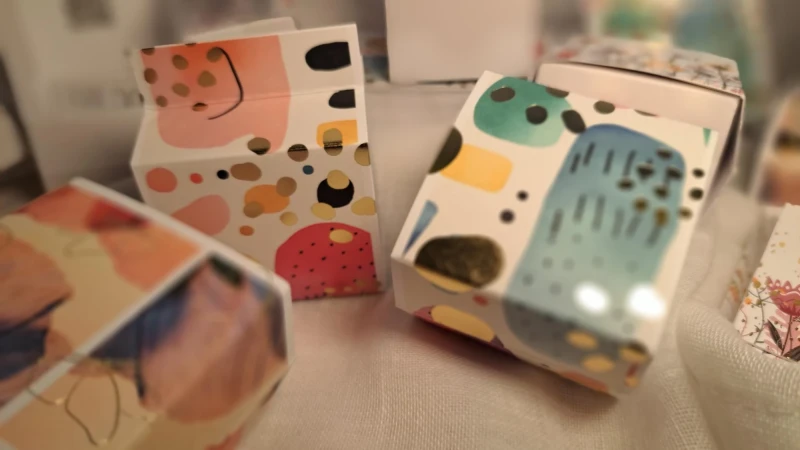 BASTELPAKET 20 Stück ! Evangelistische Geschenke zum selbst basteln DEUTSCH 5x5x3,5 cm