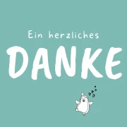 Minikarte, Danke 8,5x5,4 cm