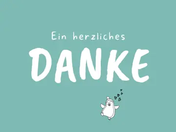 Minikarte, Danke 8,5x5,4 cm