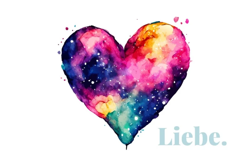 Liebe, Minikarte 8,5x5,4 cm