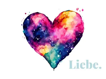Liebe, Minikarte 8,5x5,4 cm