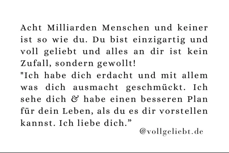 Du bist einzigartig, Minikarte 8,5x5,4 cm
