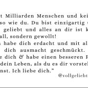 Du bist einzigartig, Minikarte 8,5x5,4 cm