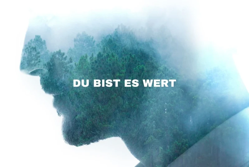 Du bist es wert, Minikarte 8,5x5,4 cm