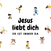 Kinderkarte, Jesus liebt dich 10,5x7 cm