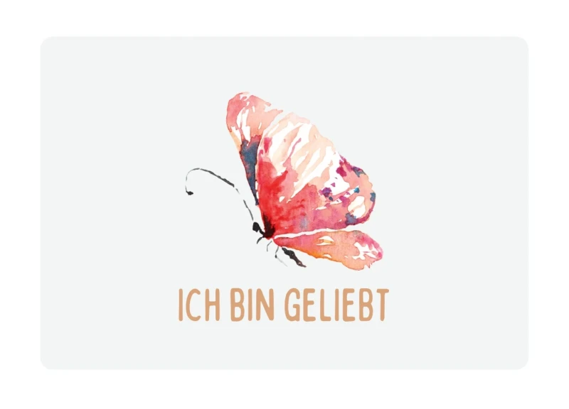 Kinderkarte, Ich bin geliebt 10,5x7 cm