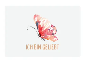Kinderkarte, Ich bin geliebt 10,5x7 cm