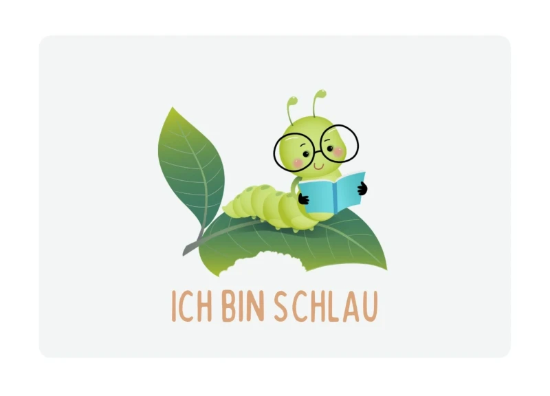 Kinderkarte, Ich bin schlau 10,5x7 cm